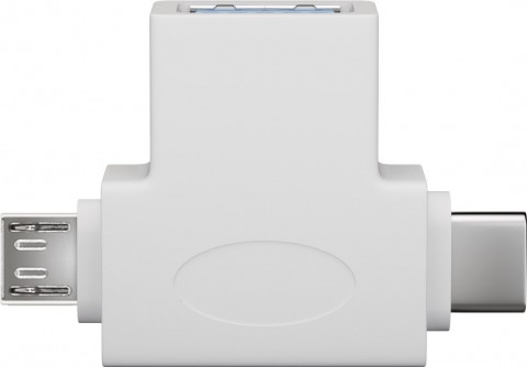 Perėjimas USB 3.0 → USB C / microUSB (L-K) Goobay 